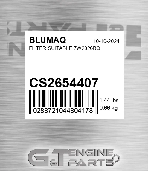 CS2654407 Filter Suitable 7w2326bq