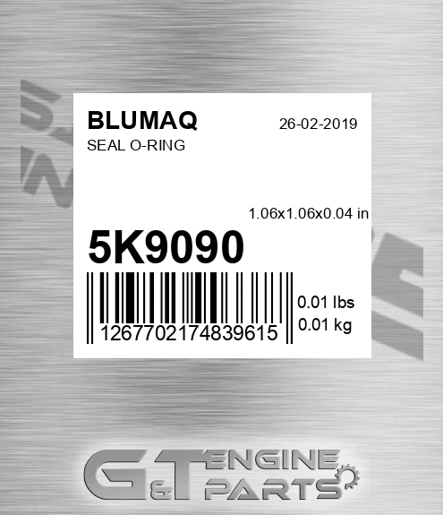 5K-9090 Seal O-ring for BLUMAQ