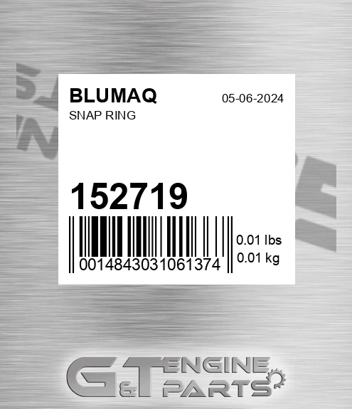 152719 Snap Ring for BLUMAQ