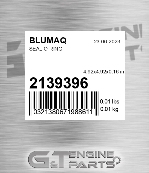 213-9396 Seal O-ring