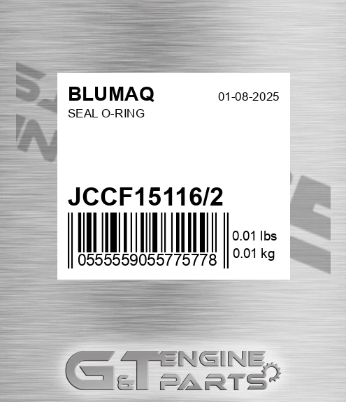 JCCF15116/2 Seal O-ring for BLUMAQ