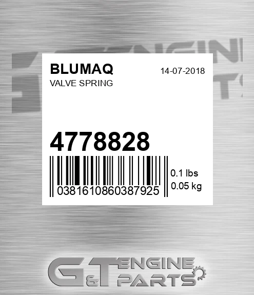 477-8828 Valve Spring for BLUMAQ