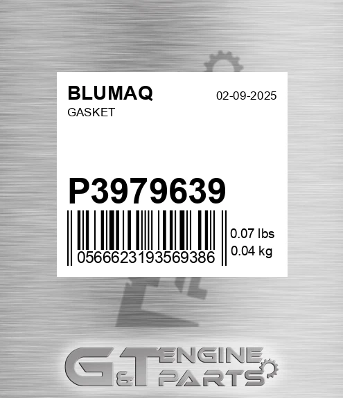 P3979639 Gasket