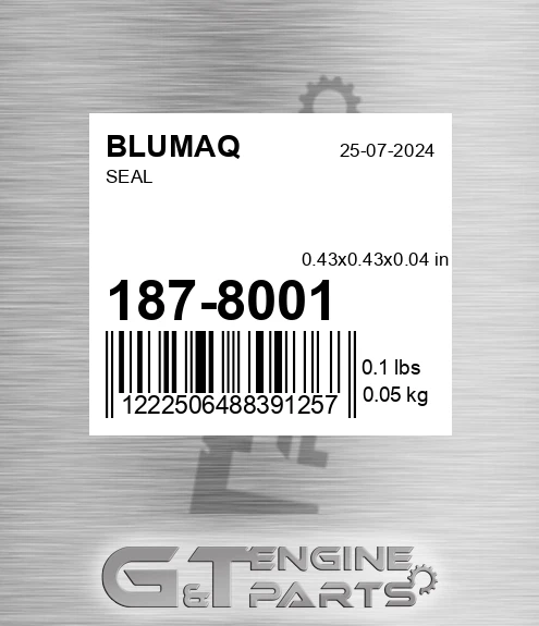 187-8001 Seal for BLUMAQ