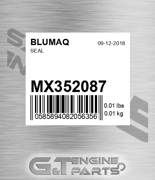 MX352087 BLUMAQ Seal