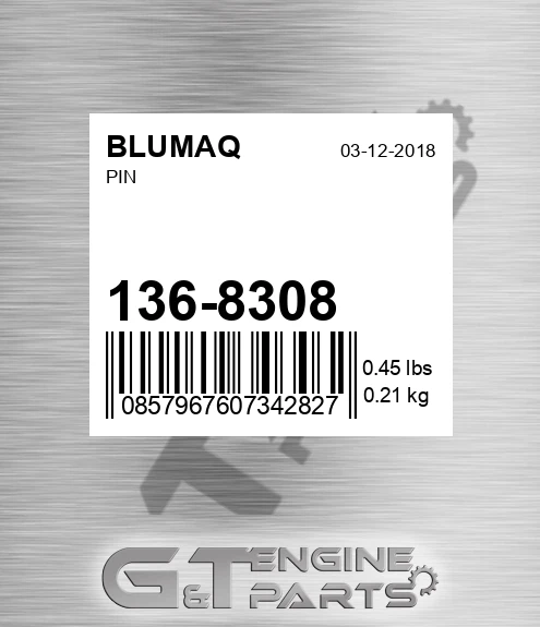 136-8308 Pin for BLUMAQ