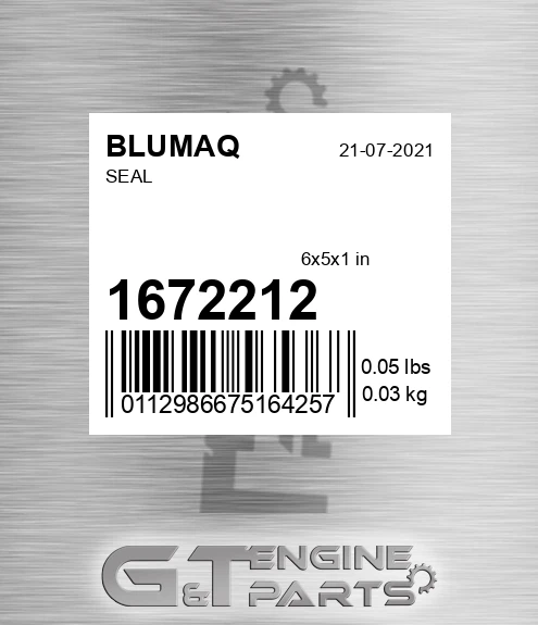 167-2212 Seal for BLUMAQ