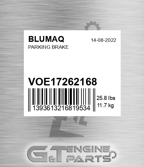 VOE17262168 Parking Brake for BLUMAQ