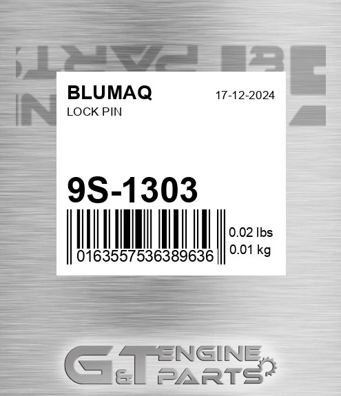 9S-1303 Lock Pin for BLUMAQ