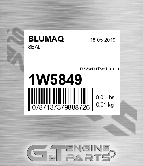 1W-5849 Seal for BLUMAQ