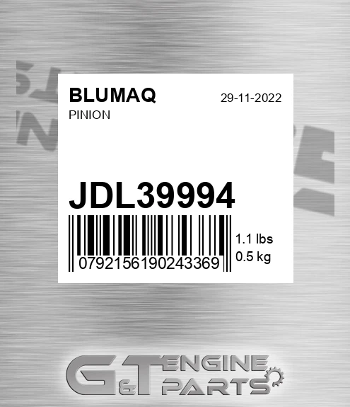 JDL39994 BLUMAQ Pinion