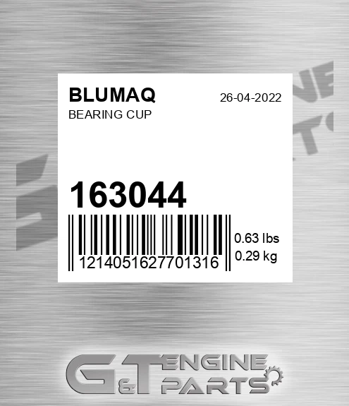 163044 BLUMAQ Bearing Cup