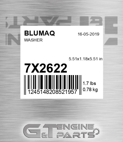 7X-2622 Washer for BLUMAQ
