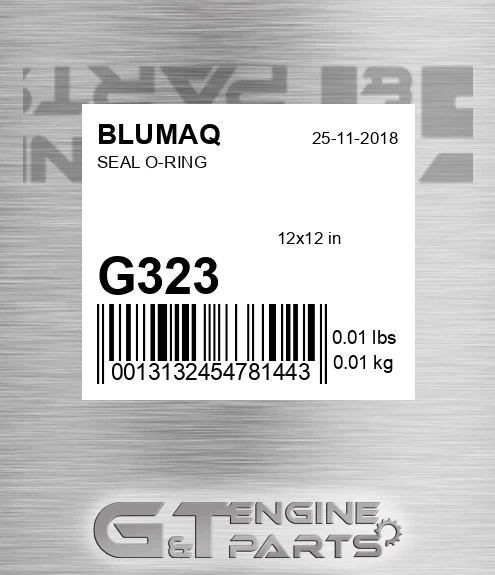 G323 Seal O-ring