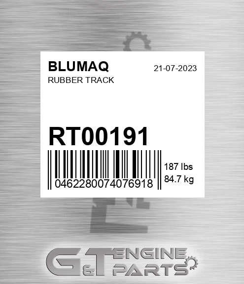 RT00191 Rubber Track