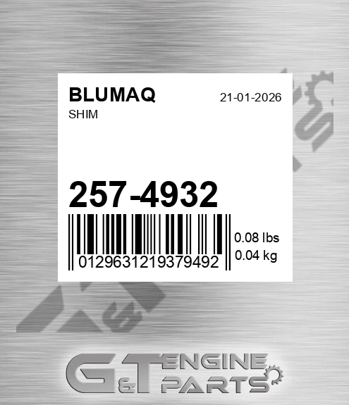 257-4932 Shim for BLUMAQ