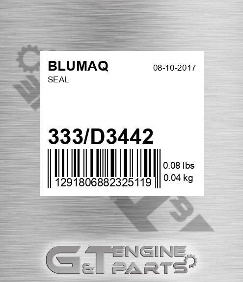 333/D3442 Seal for BLUMAQ