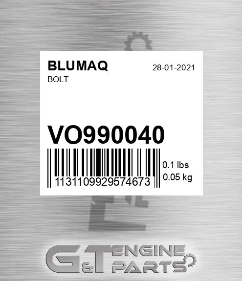 VO990040 Bolt for BLUMAQ