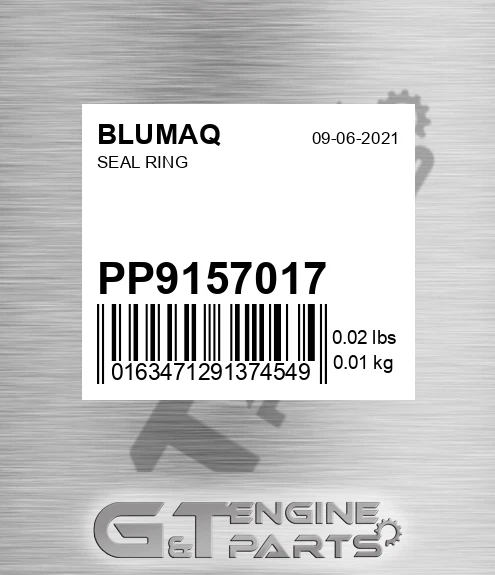 PP9157017 BLUMAQ Seal Ring