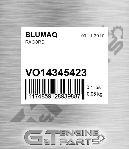 VO14345423 Racord for BLUMAQ