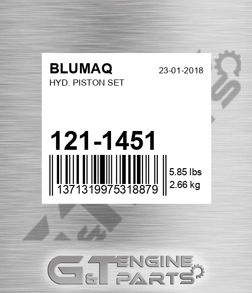 121-1451 BLUMAQ Hyd. Piston Set