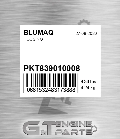 PKT839010008 Housing for BLUMAQ