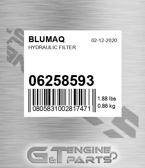 06258593 Hydraulic Filter for BLUMAQ