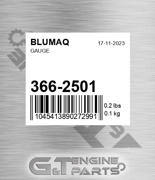 366-2501 Gauge