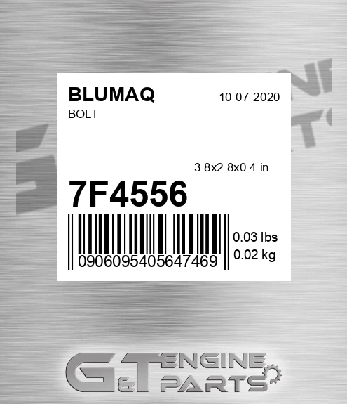 7F-4556 Bolt for BLUMAQ