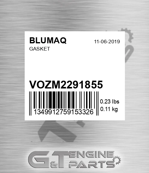 VOZM2291855 Gasket for BLUMAQ