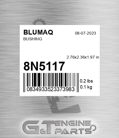 8N-5117 Bushing for BLUMAQ