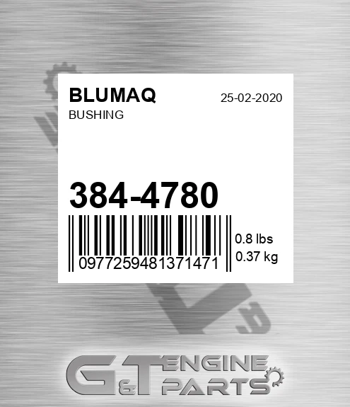 384-4780 Bushing for BLUMAQ