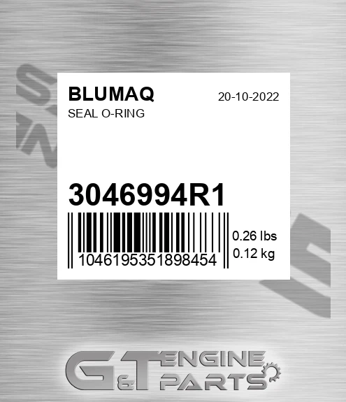 3046994R1 BLUMAQ Seal O-ring