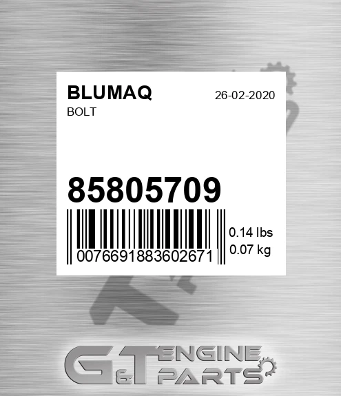 85805709 Bolt