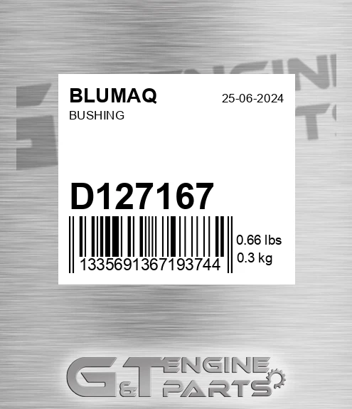 D127167 BLUMAQ Bushing