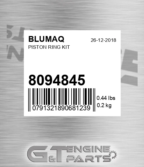 8094845 BLUMAQ Piston Ring Kit