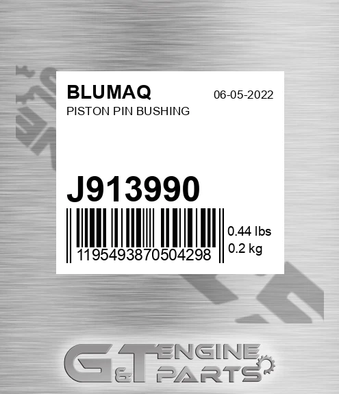 J913990 BLUMAQ Piston Pin Bushing