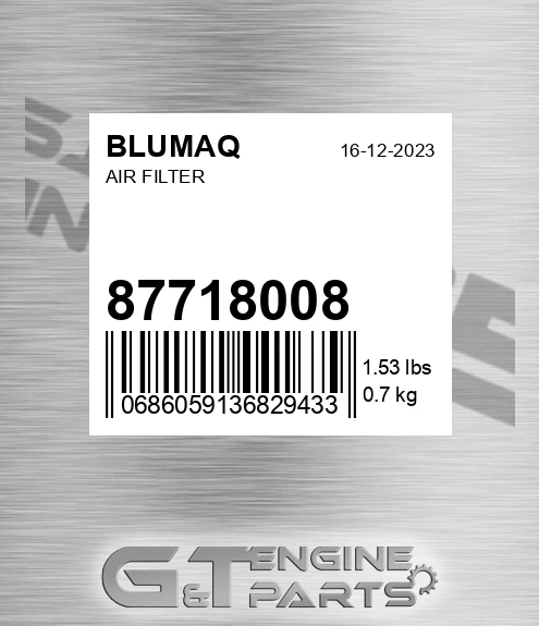 87718008 BLUMAQ Air Filter