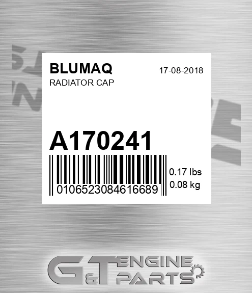 A170241 Radiator Cap for BLUMAQ