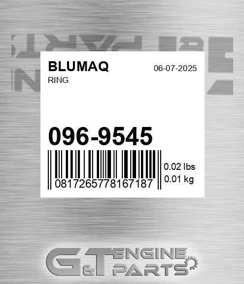 096-9545 Pin Retainer for BLUMAQ