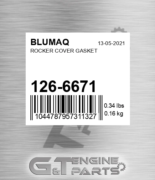 126-6671 Rocker Cover Gasket for BLUMAQ