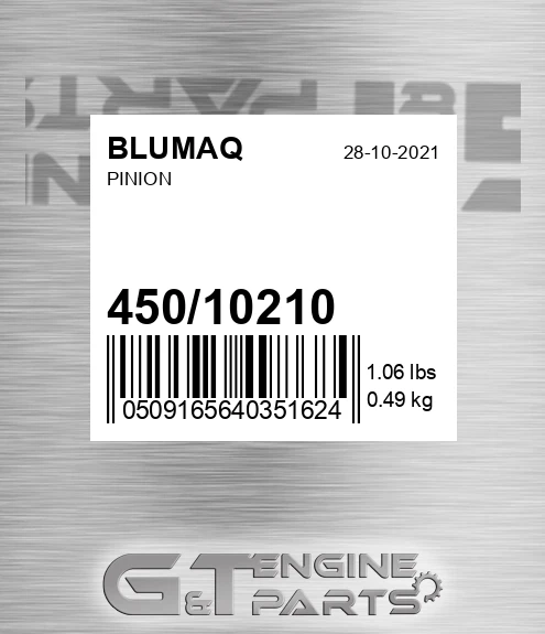 450/10210 Pinion