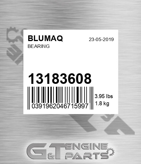 13183608 Bearing for BLUMAQ