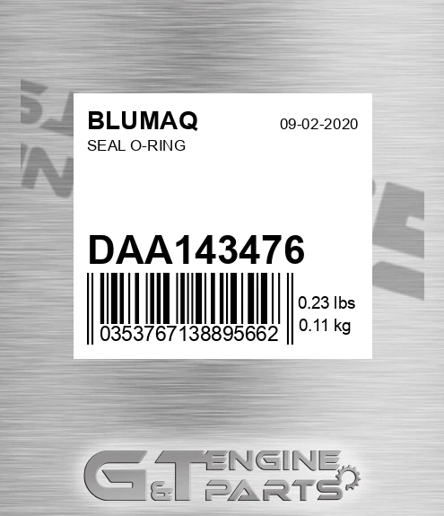 DAA143476 Seal O-ring for BLUMAQ