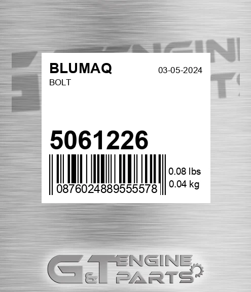 5061226 Bolt for BLUMAQ