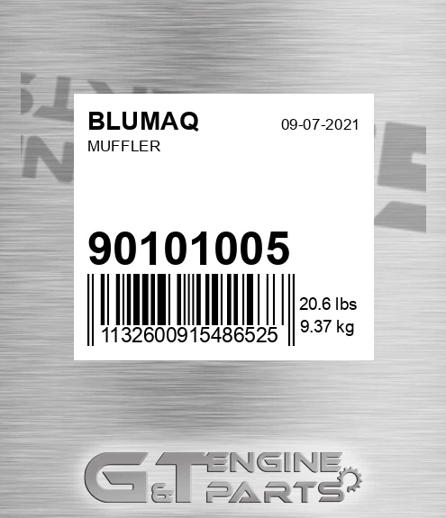 901.01005 Muffler for BLUMAQ