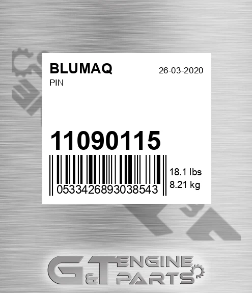 11090115 Pin for BLUMAQ