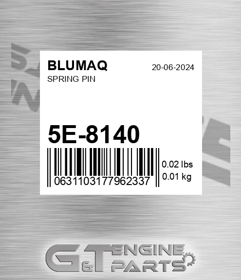5E-8140 Spring Pin