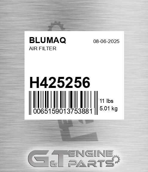 H425256 Air Filter for BLUMAQ