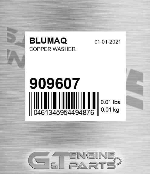 909607 Copper Washer for BLUMAQ